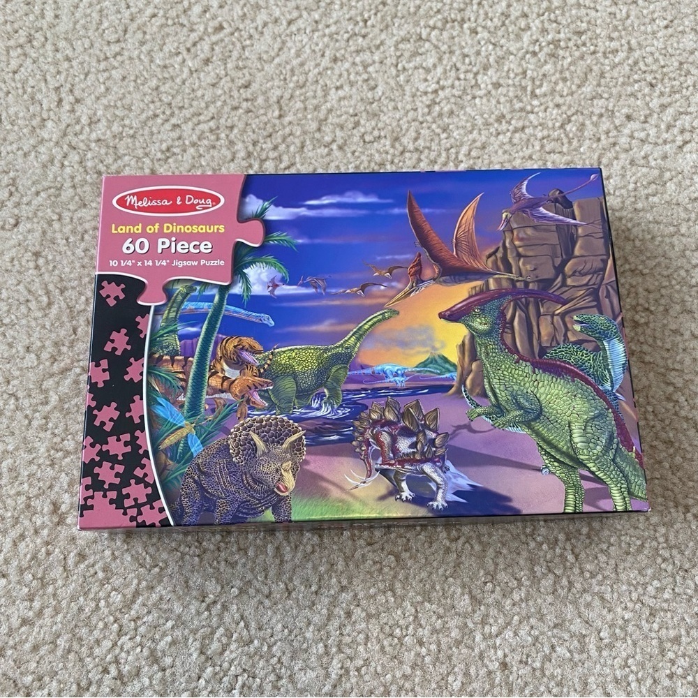 Melissa & Doug Land of Dinosaurs 60 Piece Jigsaw Puzzle